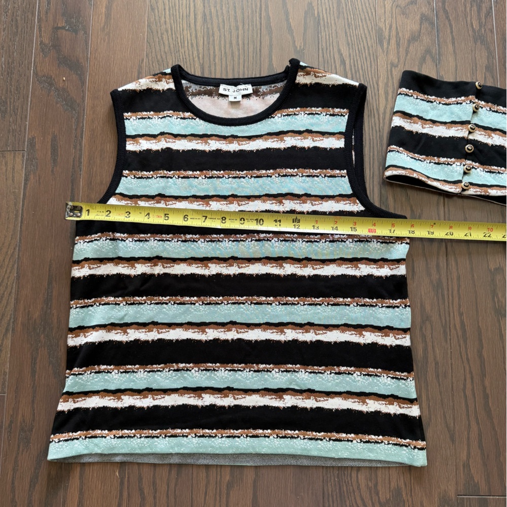 ST. John 2 Piece Knit Tank Removable Collar - Picture 15 of 16